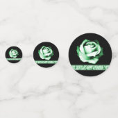 エメラルドバラウェディングシャワーテーブル紙吹雪 コンフェッティ (裏面)