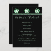 エメラルドバラリハーサルディナー招待状 招待状 (正面/裏面)