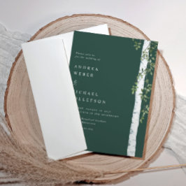 エメラルドバーチツリー・アスペン・グリーンウェディング 招待状