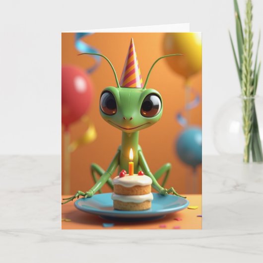 エメラルドパーティーの誕生日カード カード (正面)