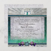 エメラルドピーコック招待状 招待状 (正面/裏面)