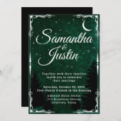 エメラルドファンタジーフォレスト結婚式招待状 招待状 (正面/裏面)