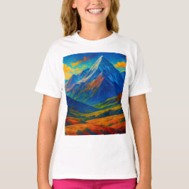 エメラルドフォレストの水彩キャンバス Tシャツ