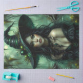 エメラルドフォレストの魅惑の沼の魔女ファンタジー 薄葉紙 (クラフト)