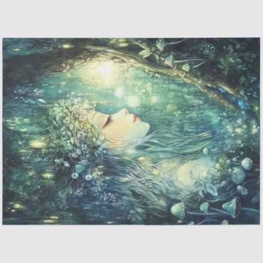 エメラルドフォレストフェアリーシリーズデザイン#6 薄葉紙 (正面)