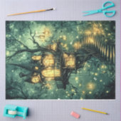 エメラルドフォレストフェアリーシリーズデザイン#8 薄葉紙 (クラフト)