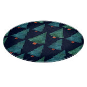 エメラルドフォレスト：冬の休日の水の色 カッティングボード (角)