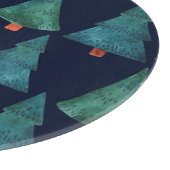 エメラルドフォレスト：冬の休日の水の色 カッティングボード (角)