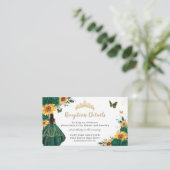 エメラルドフローラサンフラワーズキンセニェラ披露宴 エンクロージャーカード (スタンド正面)