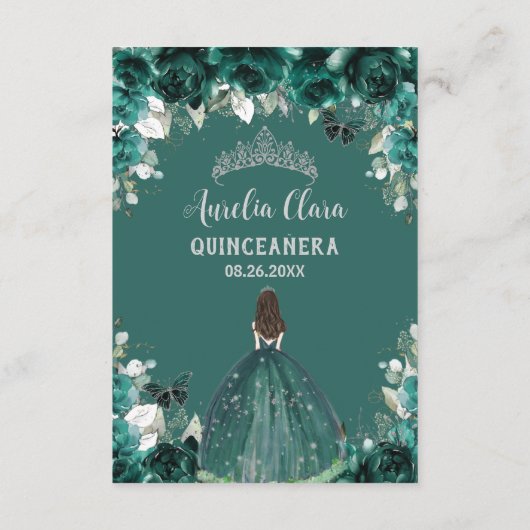 エメラルドフローラシルバークインセアニラ15祈りの言葉カード エンクロージャーカード (裏面)