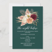 エメラルドフローラリハーサルディナー招待状 招待状 (正面)