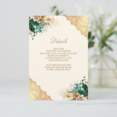 エメラルドフローラ金ゴールドレースムスリム結婚ズ詳細 エンクロージャーカード (スタンド正面)