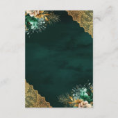 エメラルドフローラ金ゴールドレースムスリム結婚ズ詳細 エンクロージャーカード (裏面)