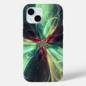 エメラルドプラズマエネルギー フラクタルアート Case-Mate iPhoneケース (裏面)