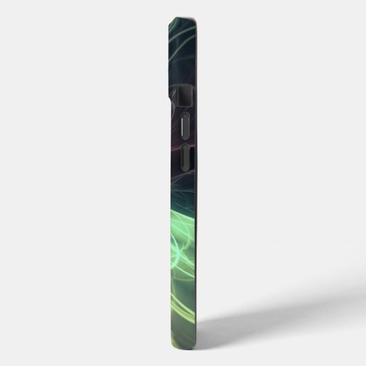 エメラルドプラズマエネルギー フラクタルアート Case-Mate iPhoneケース (裏面 / 左)