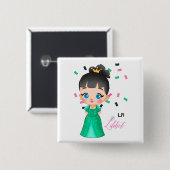 エメラルドプリンセスギフトに選ばれたリリベット 缶バッジ (正面&裏面)