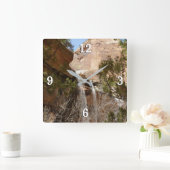 エメラルドプール滝Iジオン国立公園 スクエア壁時計 (ホーム)