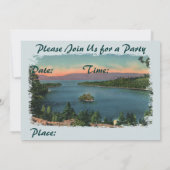 エメラルドベイ - レイクタホ パーティー招待状 招待状 (裏面)