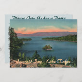 エメラルドベイ - レイクタホ パーティー招待状 招待状 (正面/裏面)