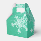 エメラルドホワイトスノーフレークミニマリスクリスマス フェイバーボックス (裏面サイド)