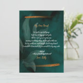 エメラルドモダングリーンとエヴァが私の花嫁のメイドになる 招待状 (スタンド正面)