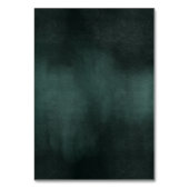 エメラルドモダングリーンブラックエレガントな結婚式 テーブルナンバー (裏面)