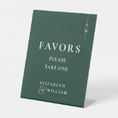 エメラルドモダングリーンモノグラム結婚の恩恵 台座サイン (正面)