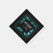 エメラルドモダングリーン スタンダードカクテルナプキン (角)