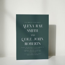 エメラルドモダンハンターグリーンシック結婚ズ