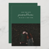 エメラルドモダンフォトセーブ・ザ・デート案内 セーブザデート (正面/裏面)