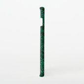 エメラルドモノグラムのグリーン植物模様 SAMSUNG GALAXYケース (右側)