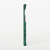 エメラルドモノグラムのグリーン植物模様 SAMSUNG GALAXYケース (左側)