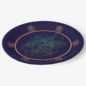 エメラルドユダヤ星紙プレート ペーパープレート (アングル)