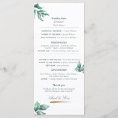 エメラルドユーカリプタススクリプトフォント結婚ズ プログラム (裏面)