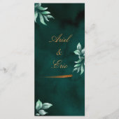 エメラルドユーカリプタススクリプトフォント結婚ズ プログラム (正面)