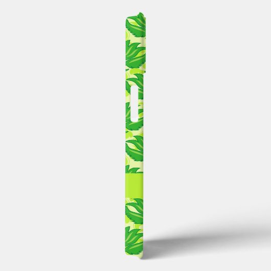 エメラルドライムグリーンアールヌーボーダマスモノグラム Case-Mate iPhoneケース (裏面 / 右)