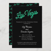 エメラルドラスベガススパークルスリハーサルディナー 招待状 (正面/裏面)