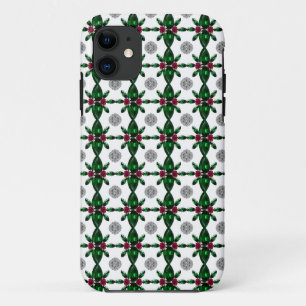 エメラルドルビーダイヤモンドジェムストーンアートレッドグリーン iPhone 11 ケース