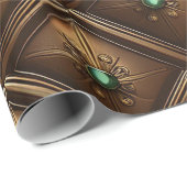 エメラルド付きゴールデンタイル ラッピングペーパー (ロールコーナー)