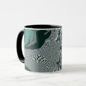 エメラルド大理石の流れ マグカップ (正面左)