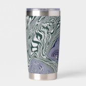 エメラルド大理石の流れ 保温保冷タンブラー (背面)