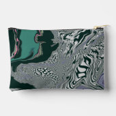 「エメラルド大理石の流れ」旅行バッグ アクセサリーポーチ (裏面)