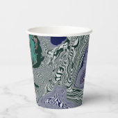 エメラルド大理石の流れ 紙コップ (裏面)