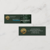 エメラルド大理石タイル壁プロフェッショナルビルダ スキニー名刺 (正面/裏面)