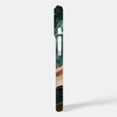 エメラルド大理石iPhoneケース、スタイルとエレガンス Case-Mate iPhoneケース (裏面 / 左)