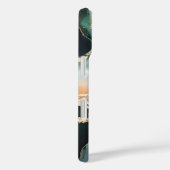 エメラルド大理石iPhoneケース、スタイルとエレガンス Case-Mate iPhoneケース (裏面 / 右)