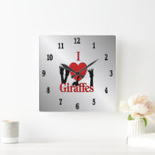 エメラルド威厳のあるフクロウのローマ数字 スクエア壁時計 (ホーム)