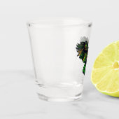 エメラルド威厳のあるフクロウ ショットグラス (左)