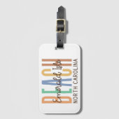 エメラルド島ビーチノースカロライナ（サンズ） ラゲッジタグ (正面縦)