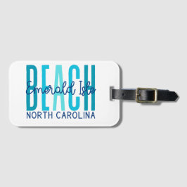 エメラルド島ビーチノースカロライナ(海) ラゲッジタグ